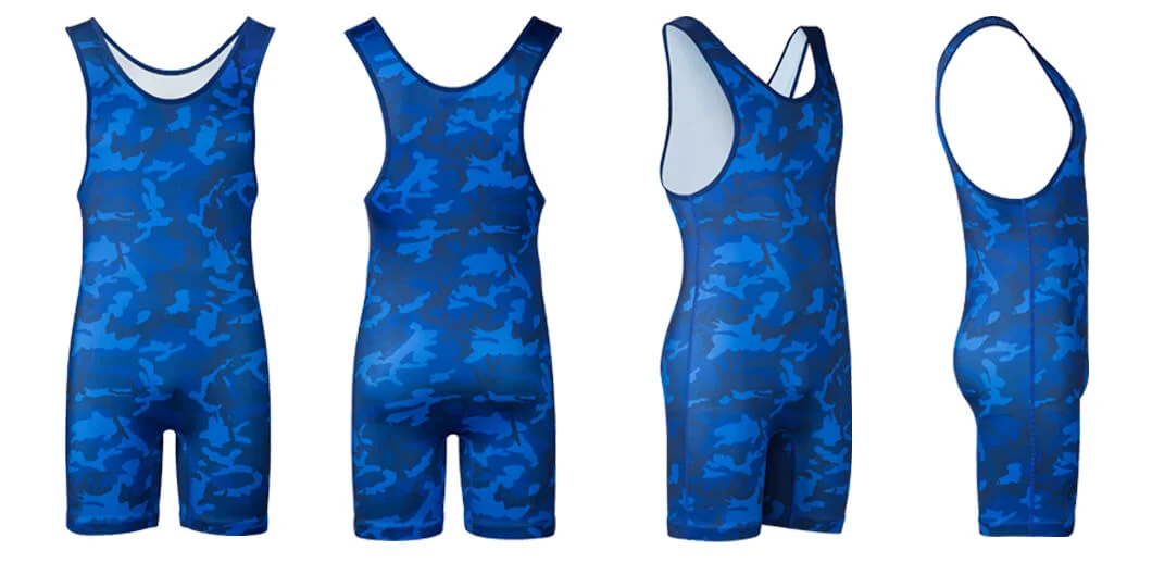 Customized Sublimation High Quality Active Sports Wear Bodysuit Custom Design Wrestling Singlet Powerlifting Uniform