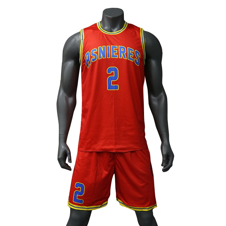 Hot Sales Sublimated Printed Basketball Jersey Reversible Mesh Basketball Uniform