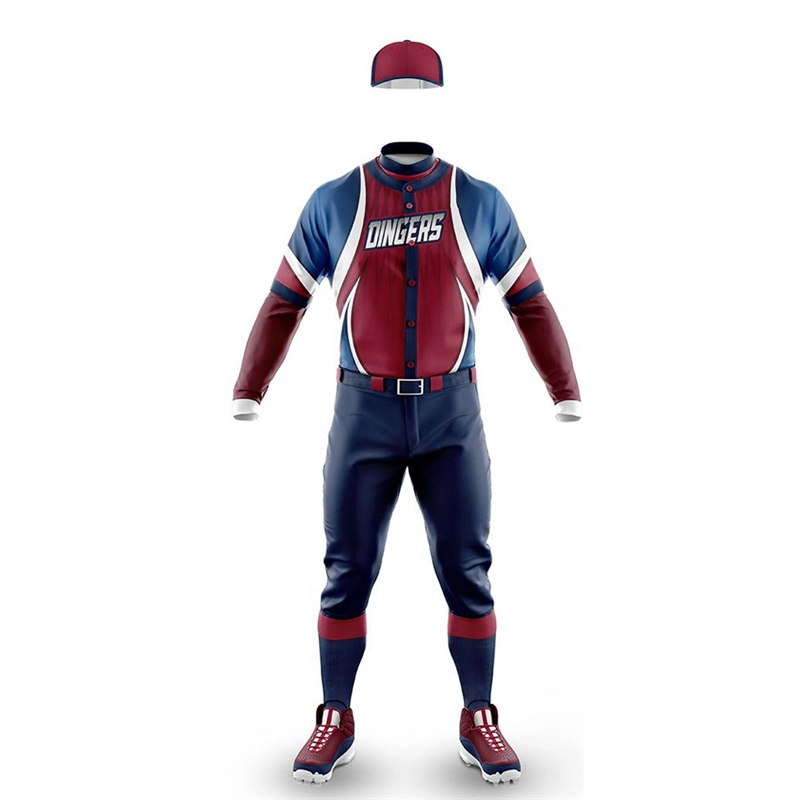 Professional Design Factory Supply Custom Team Logo Sublimated Spandex Baseball Uniforms
