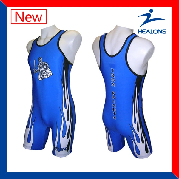 China Manufacturer Sport Wear Custom Sublimation Mens Wrestling Singlet Uniform