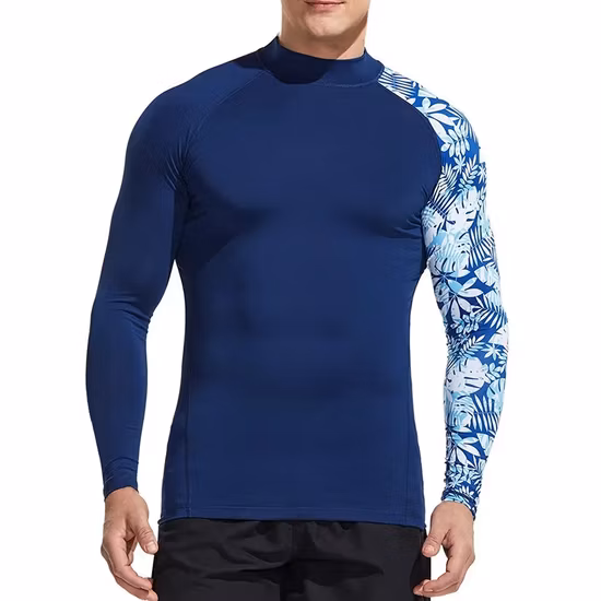 Hot Sale MMA Rush Guard Custom Made Simple Plain Blank Solid Color Bjj Rash Guard