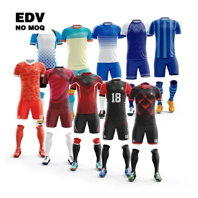 Wholesale Custom Design Soccer Uniform Sublimation Printing Soccer Wear Sets