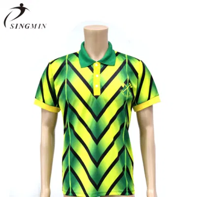 Australia Cricket Jersey Cricket Team Wear Shirt Design Full Sublimation Polo Shirt