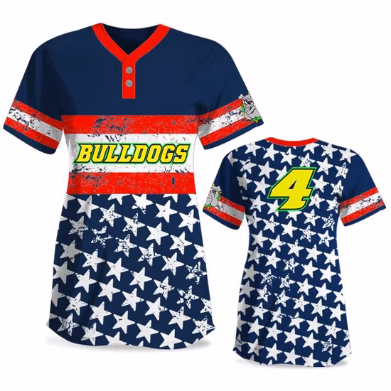 OEM Custom Baseball Jersey Shirt Cotton Sublimation Strip Embroidered Logo Baseball Uniform