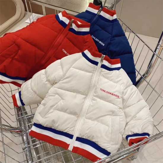 Children′ S Baseball Uniform Men and Girls Autumn and Winter New Thickened Jacket Korean Version of Children′ S Wholesale